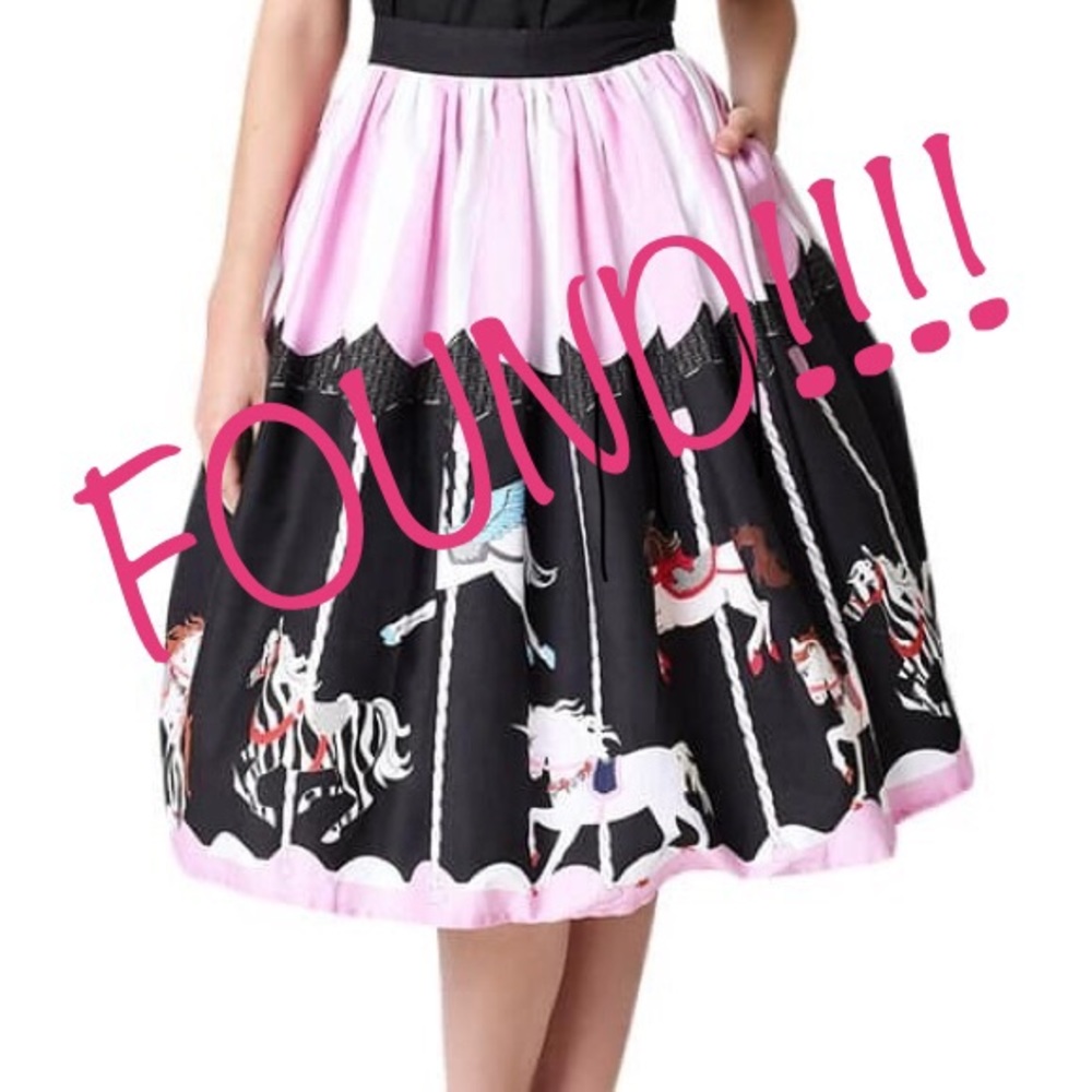 ISO Unique Vintage Carousel skirt in XL
